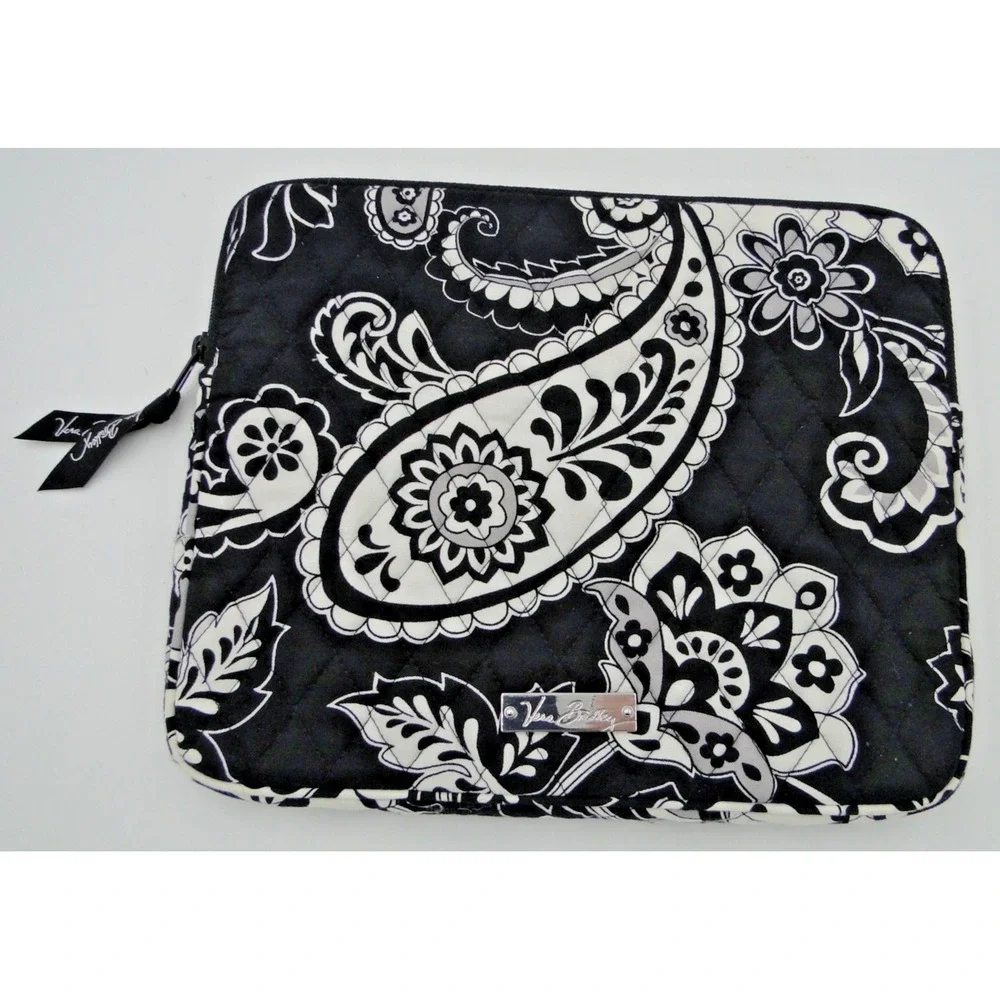 Vera Bradley Tablet Tech Kindle iPad Mini Sleeve Quilted Black & White‎